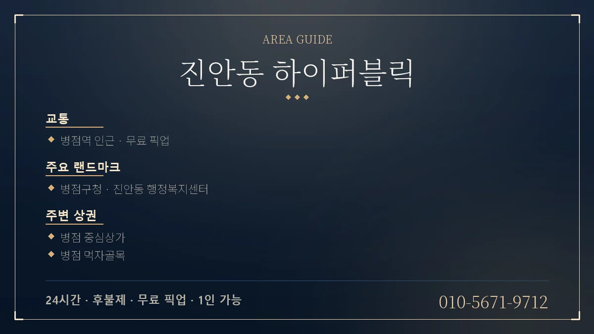진안동 하이퍼블릭 위치 안내 - 병점역 병점구청 · 진안동 행정복지센터